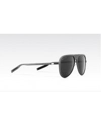 Guztag HD Polarized Sunglasses Grey Frame Black Lens