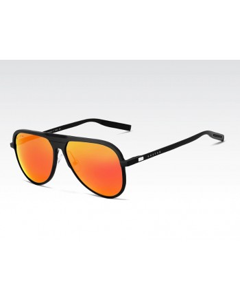 Guztag HD Polarized Sunglasses Black Frame Orange Lens